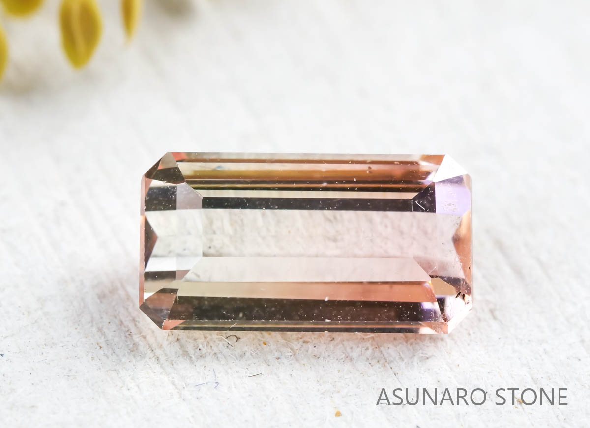 バイカラートルマリン エメラルドカット　アフガニスタン産 2.18ct【211115 527】