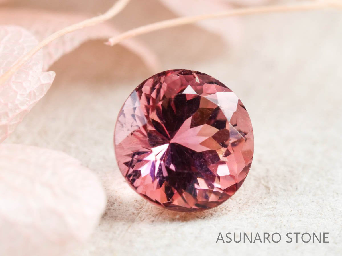 ピンクトルマリン ラウンドカット ルワンダ産  0.87ct【211119-383】