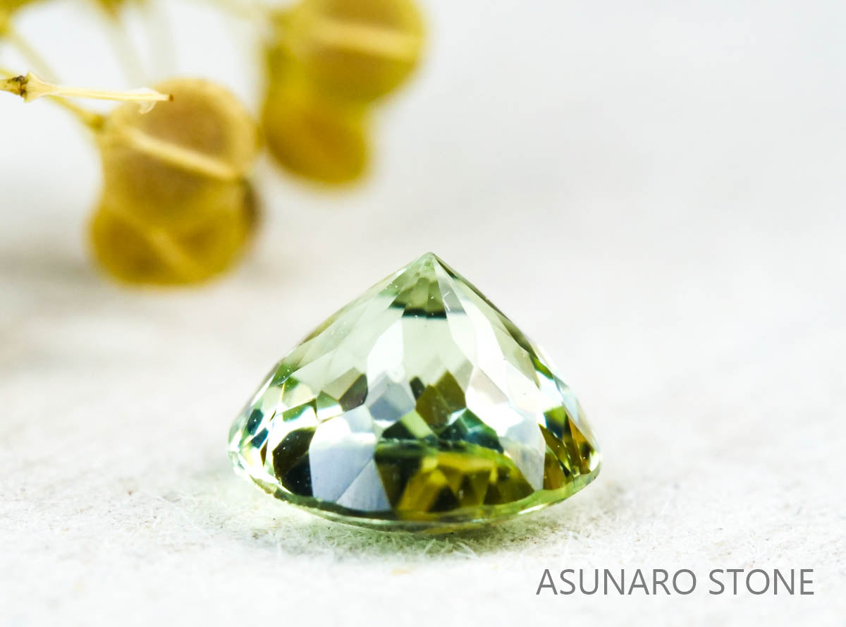シーフォームトルマリン ラウンドカット アフガニスタン産 1.06ct【211122-507】