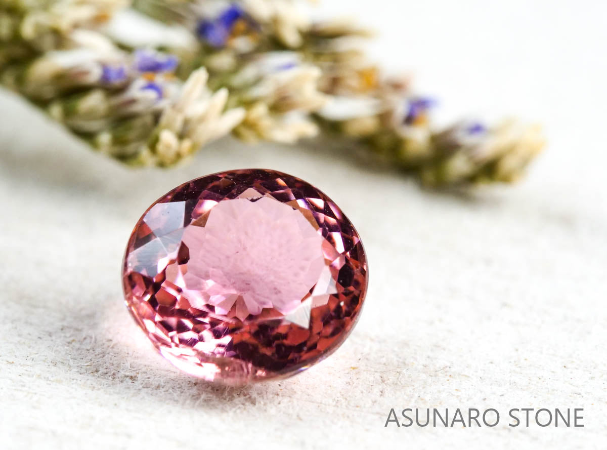 ピンクトルマリン オーバルカット アフガニスタン産 1.17ct【211122-508】