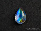 アンデシンラブラドライト ペアシェイプカボション　インド産　　0.60ct【211125-537】