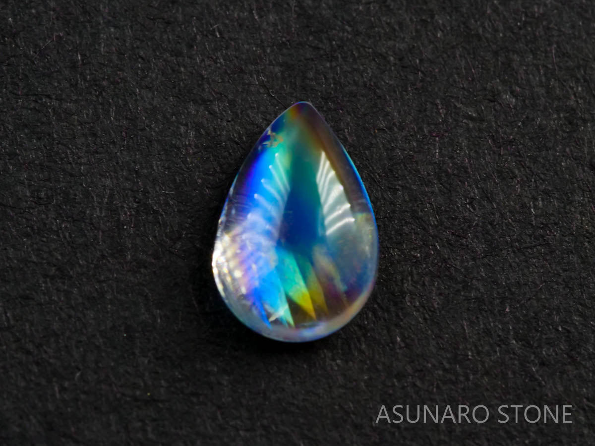 アンデシンラブラドライト ペアシェイプカボション　インド産　　0.60ct【211125-537】