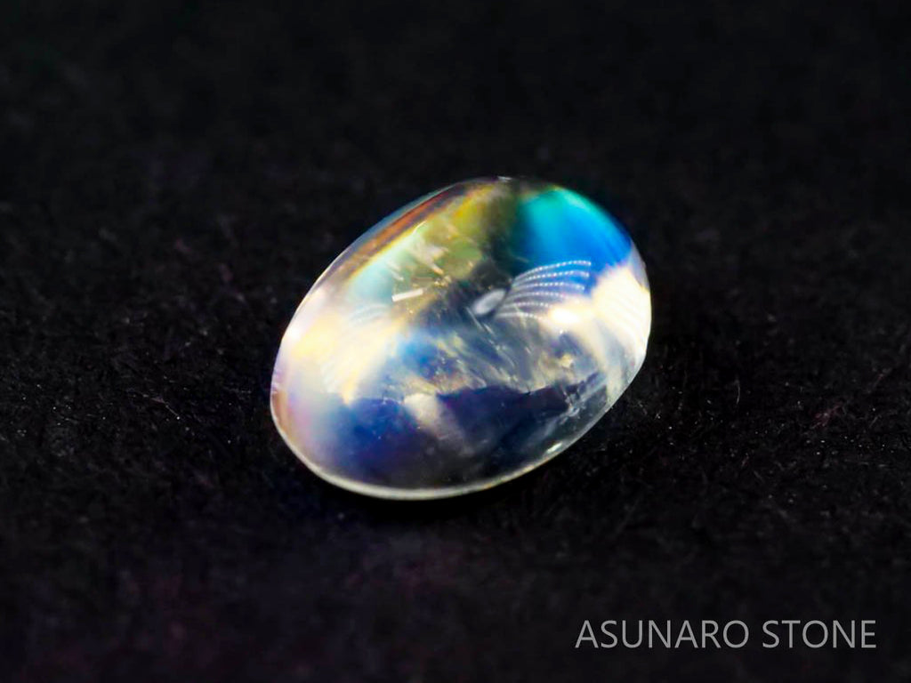 アンデシンラブラドライト  オーバルカボション　インド産　　0.50ct【211125-538】