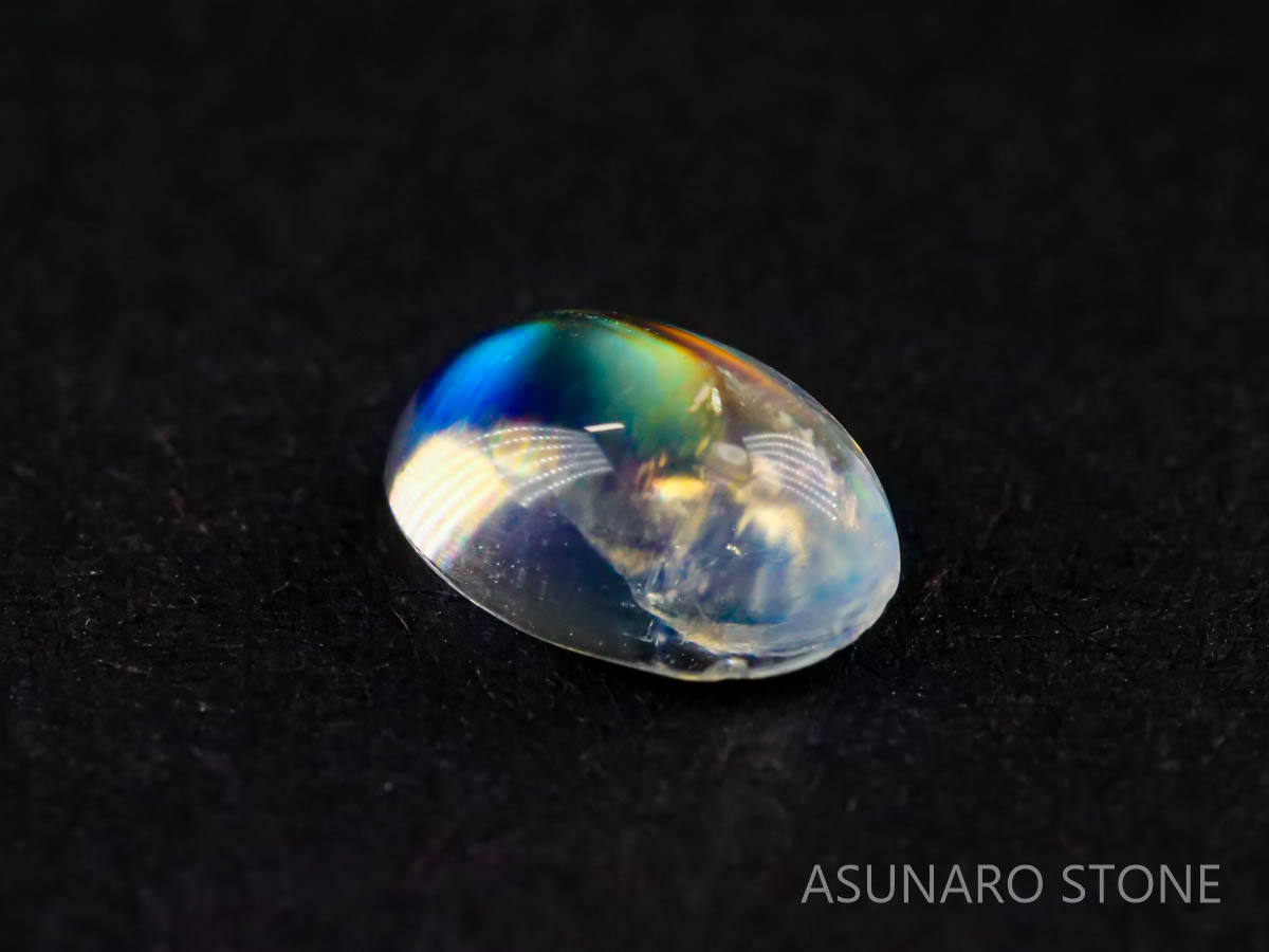 アンデシンラブラドライト  オーバルカボション　インド産　　0.50ct【211125-538】