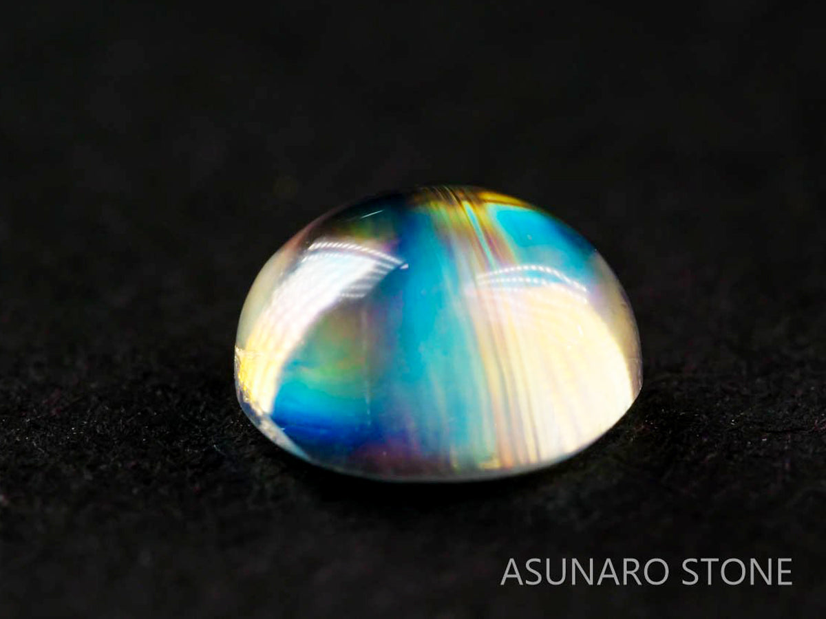 アンデシンラブラドライト  ラウンドカボション　インド産　　0.84ct【211125-539】