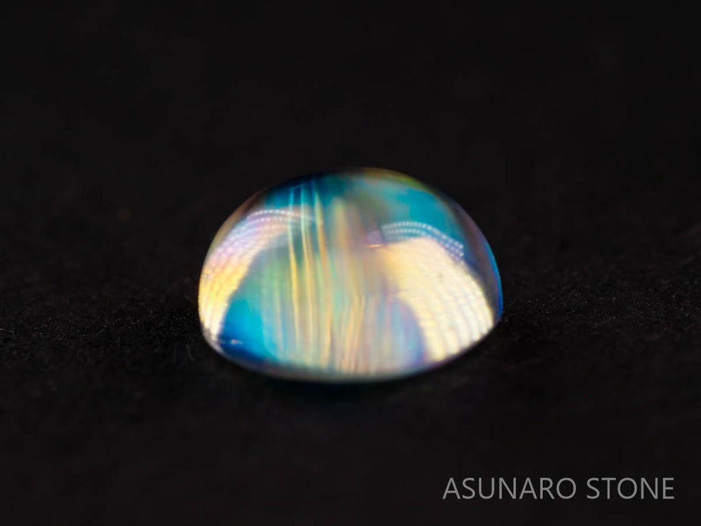 アンデシンラブラドライト  ラウンドカボション　インド産　　0.84ct【211125-539】