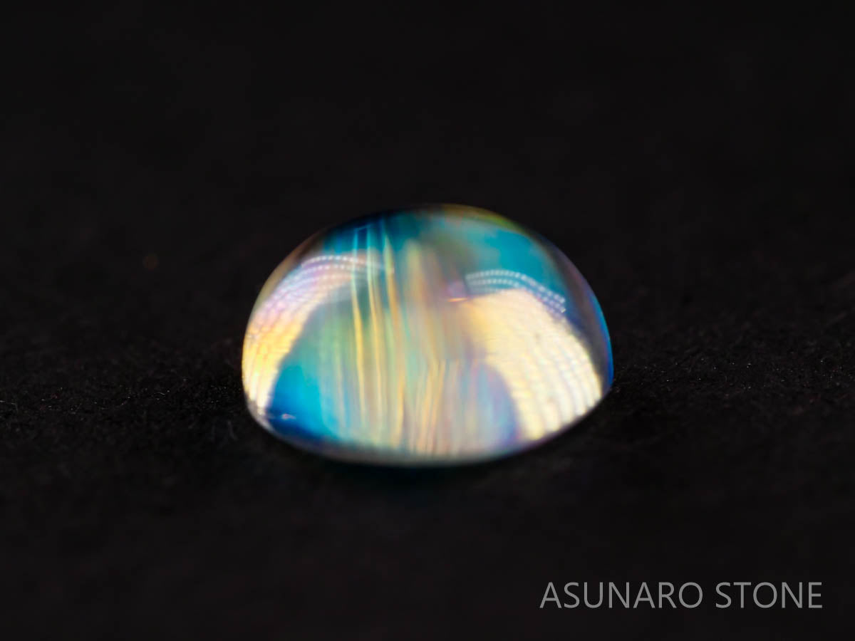 アンデシンラブラドライト  ラウンドカボション　インド産　　0.84ct【211125-539】