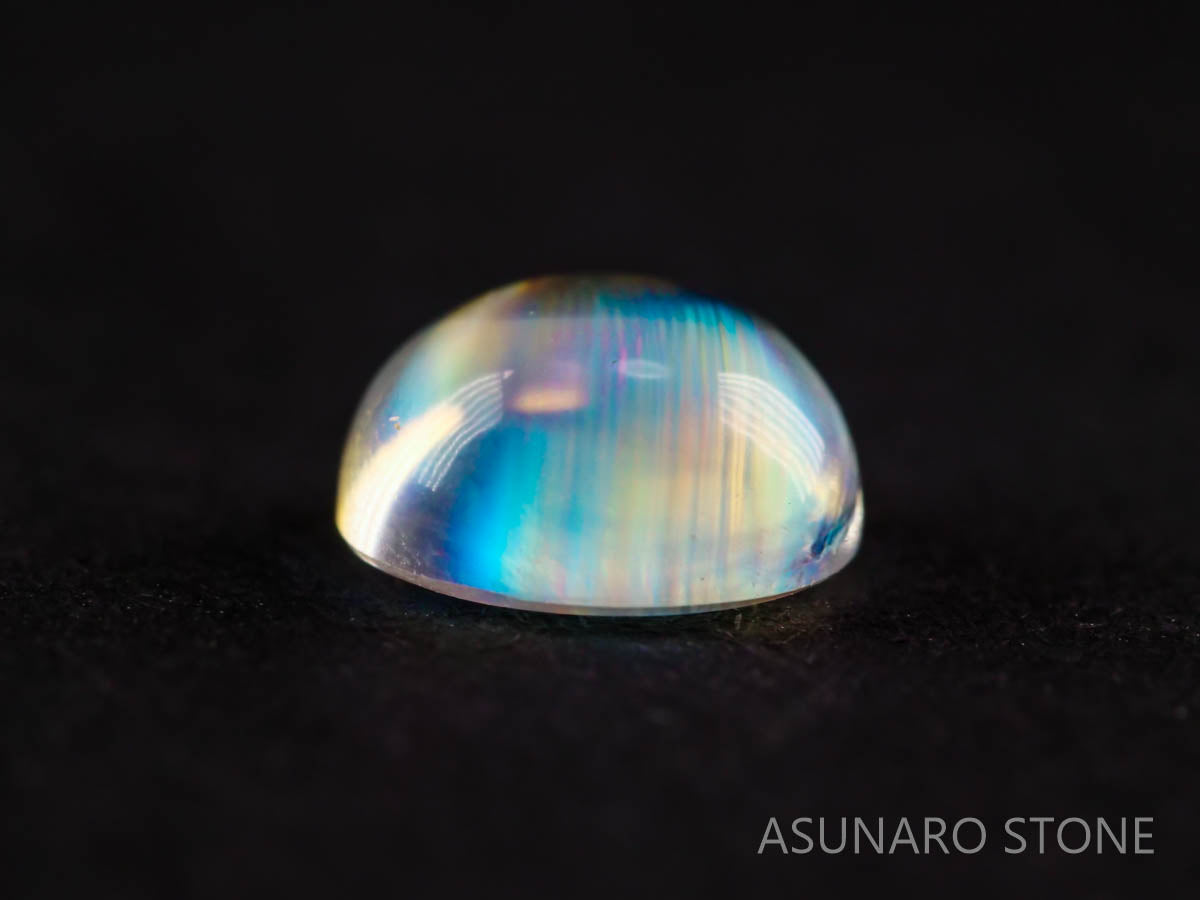 アンデシンラブラドライト  ラウンドカボション　インド産　　0.84ct【211125-539】
