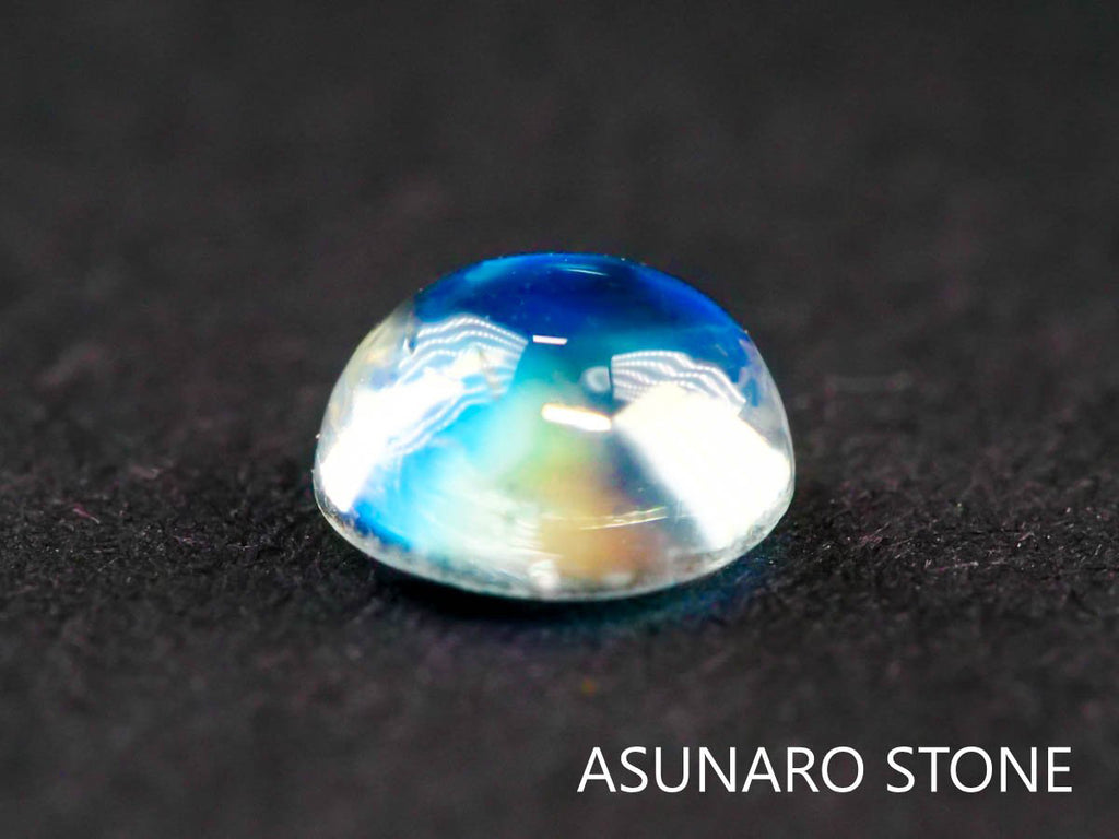 アンデシンラブラドライト  ラウンドカボション　インド産　　0.47ct【211129-543】