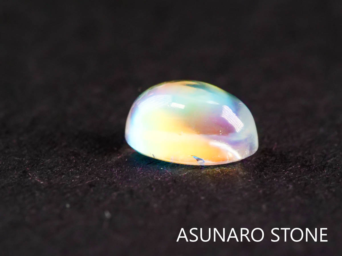 アンデシンラブラドライト  オーバルカボション　インド産　　0.66ct【211129-545】