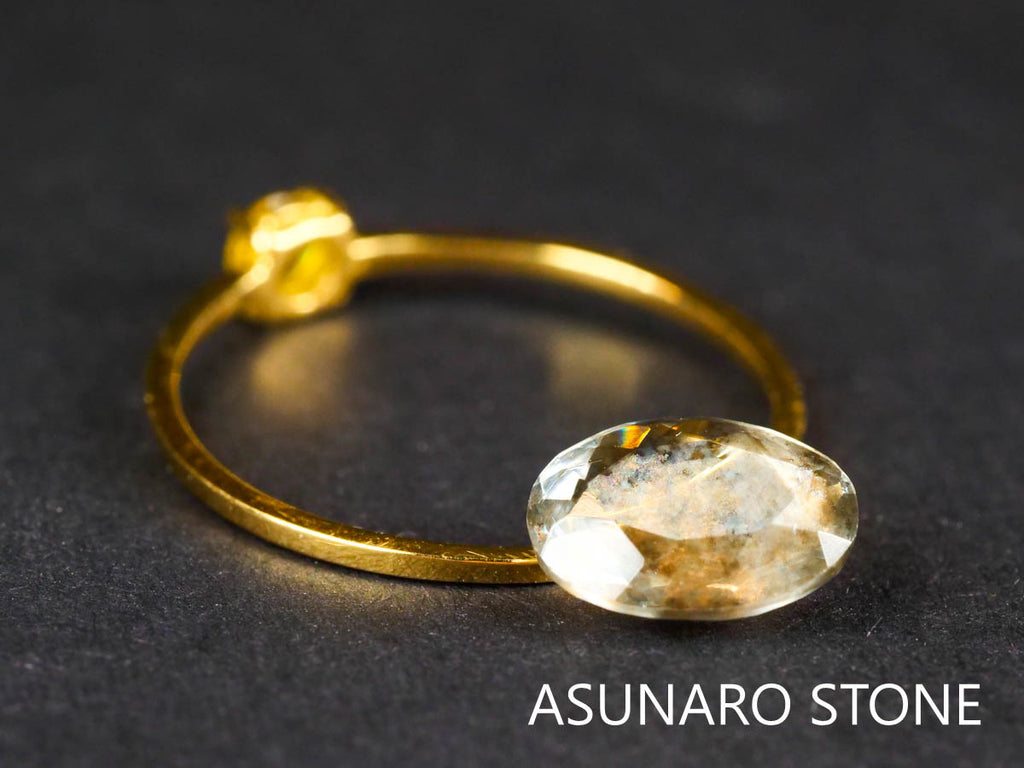 アクアマリンサンストーン　オーバルカット ブラジル産 1.25ct 【211129-546】