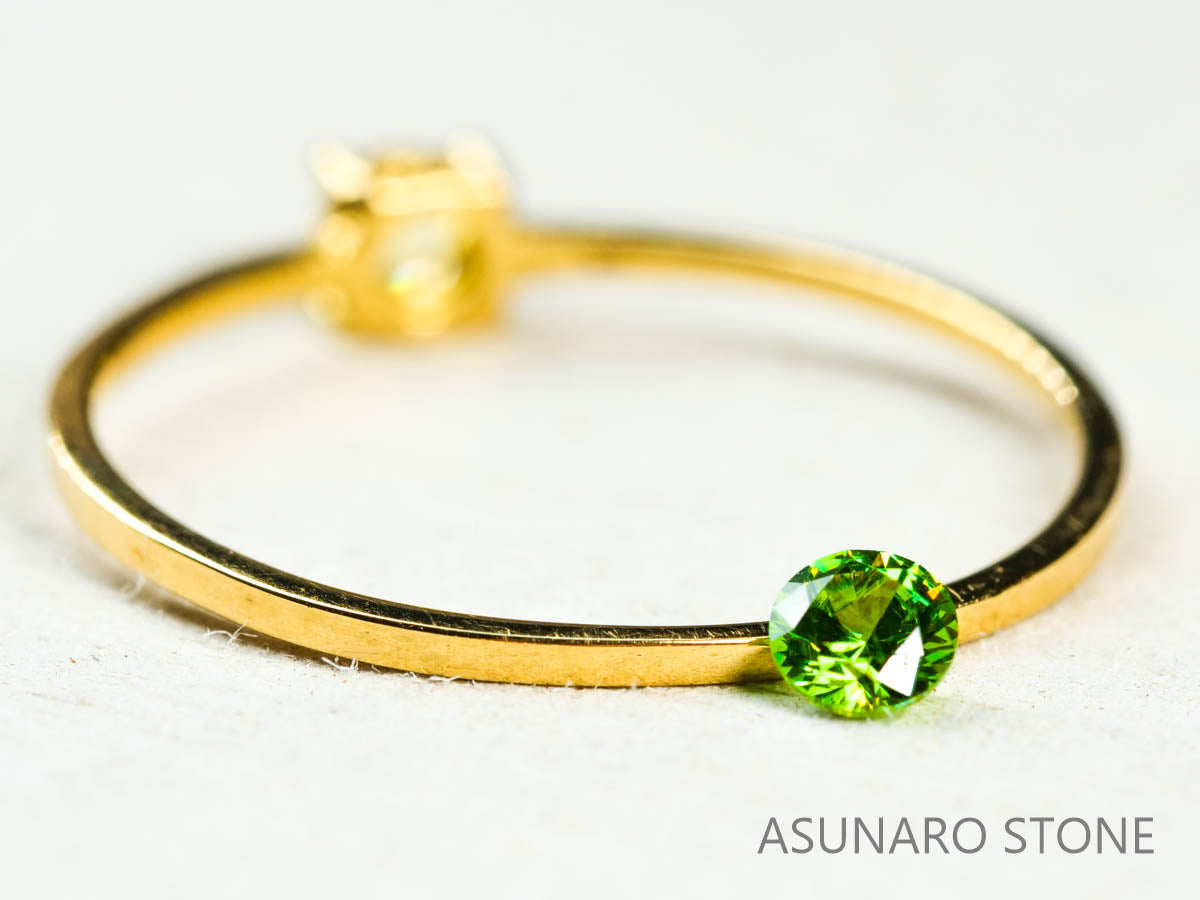 デマントイドガーネット ロシア産 ラウンドカット 0.12ct【211208-528】