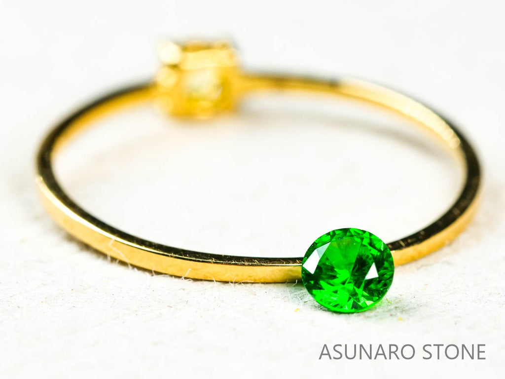 デマントイドガーネット ロシア産 ラウンドカット 0.22ct【211208-530】