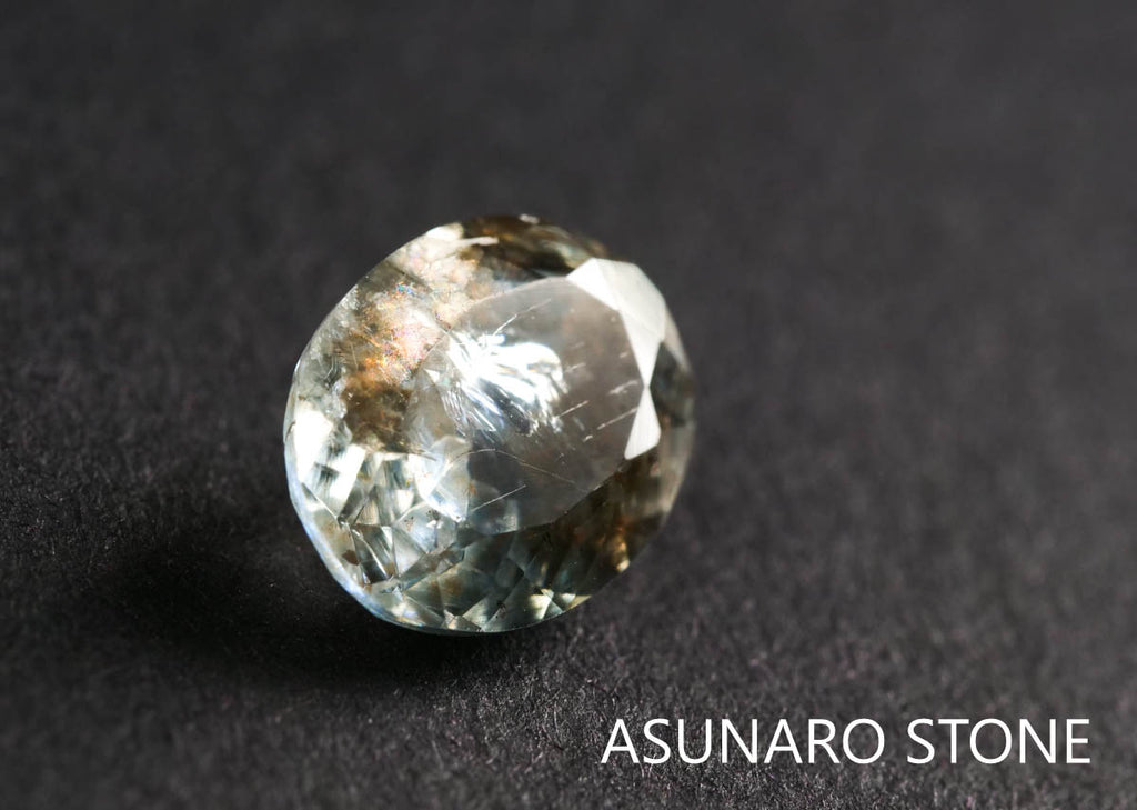 アクアマリンサンストーン　オーバルカット ブラジル産  1.48ct 【211210-551】