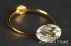 アクアマリンサンストーン　オーバルカット ブラジル産  1.48ct 【211210-551】