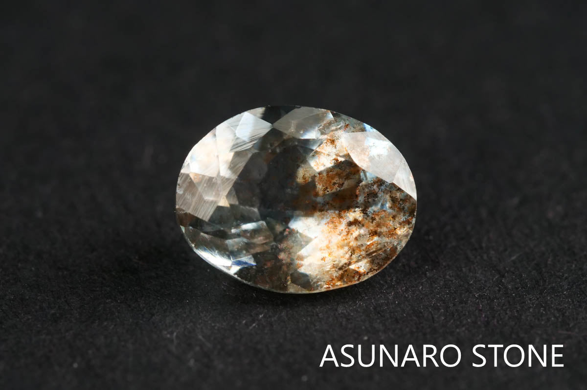 アクアマリンサンストーン　オーバルカット ブラジル産  1.12ct 【211210-552】
