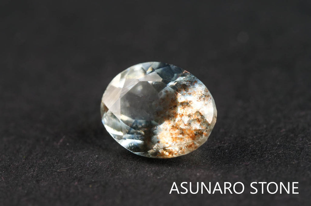 アクアマリンサンストーン　オーバルカット ブラジル産  1.12ct 【211210-552】