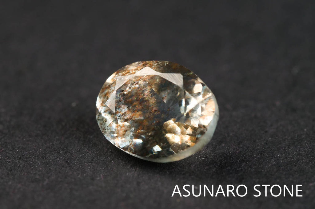 アクアマリンサンストーン　オーバルカット ブラジル産  1.12ct 【211210-552】