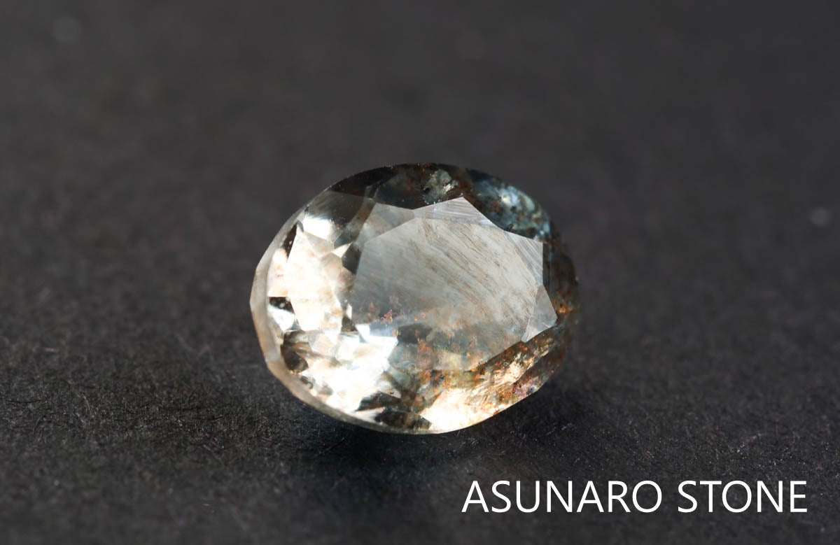 アクアマリンサンストーン　オーバルカット ブラジル産  1.12ct 【211210-552】