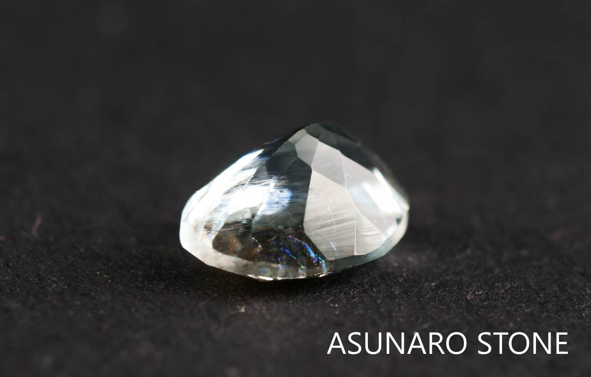 アクアマリンサンストーン　オーバルカット ブラジル産  1.12ct 【211210-552】