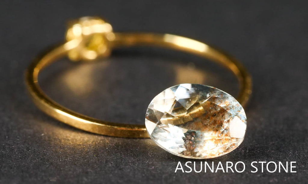 アクアマリンサンストーン　オーバルカット ブラジル産  1.12ct 【211210-552】