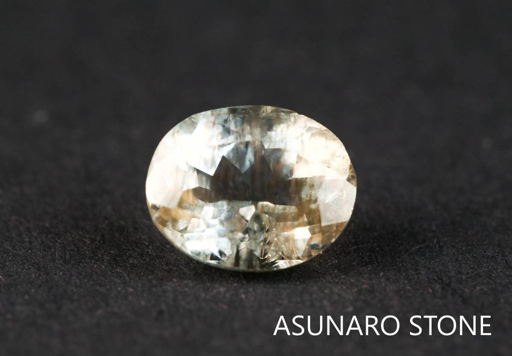 アクアマリンサンストーン　オーバルカット ブラジル産  1.13ct 【211210-555】