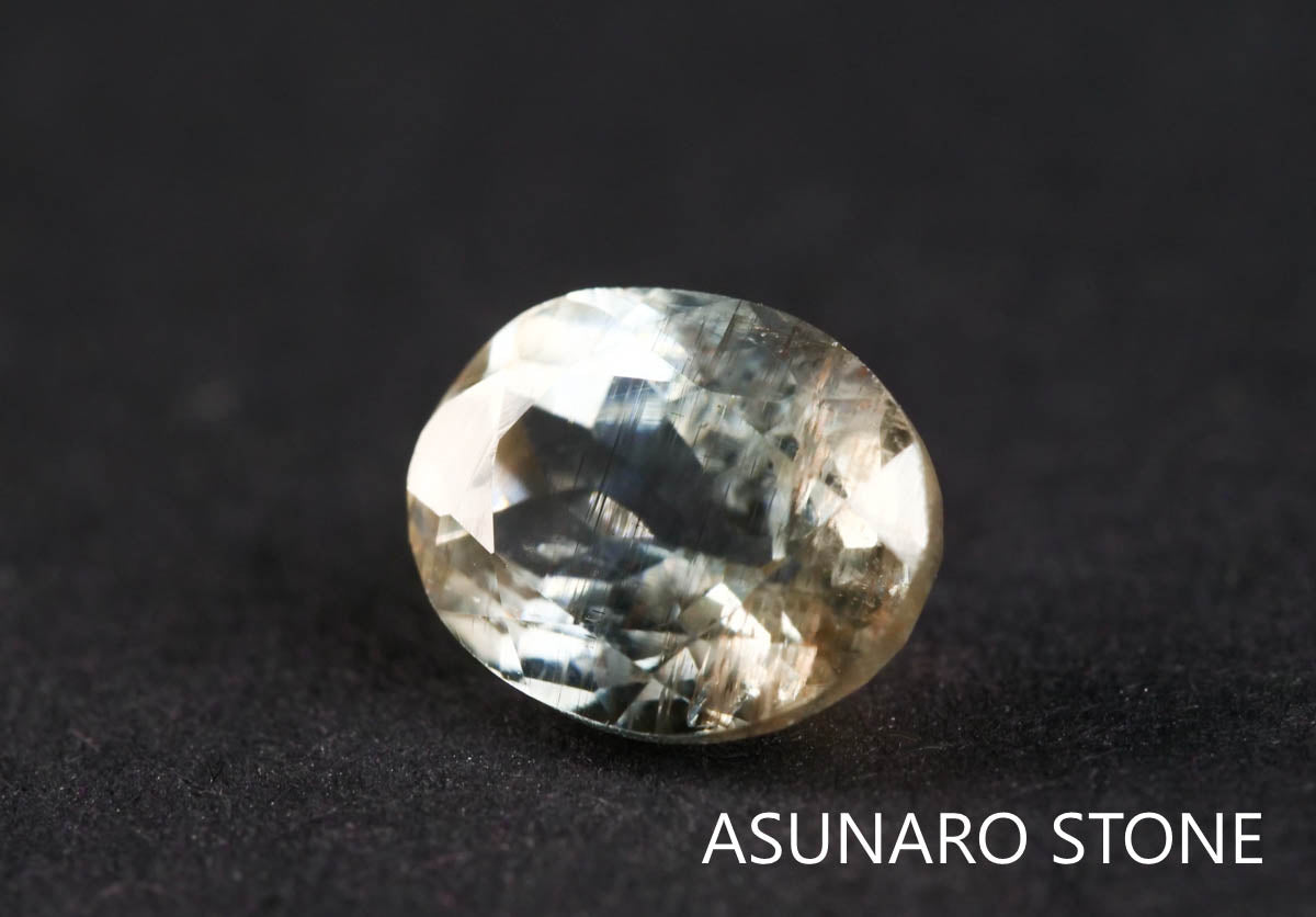 アクアマリンサンストーン　オーバルカット ブラジル産  1.13ct 【211210-555】
