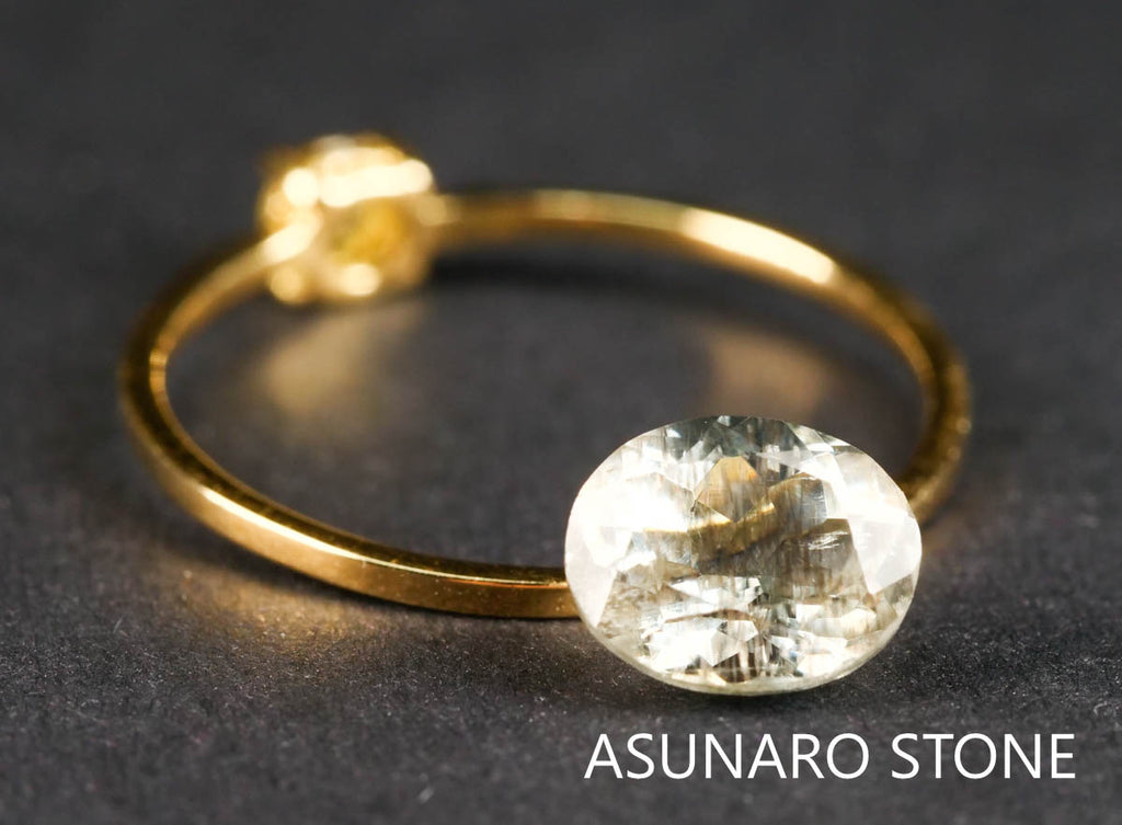 アクアマリンサンストーン　オーバルカット ブラジル産  1.13ct 【211210-555】