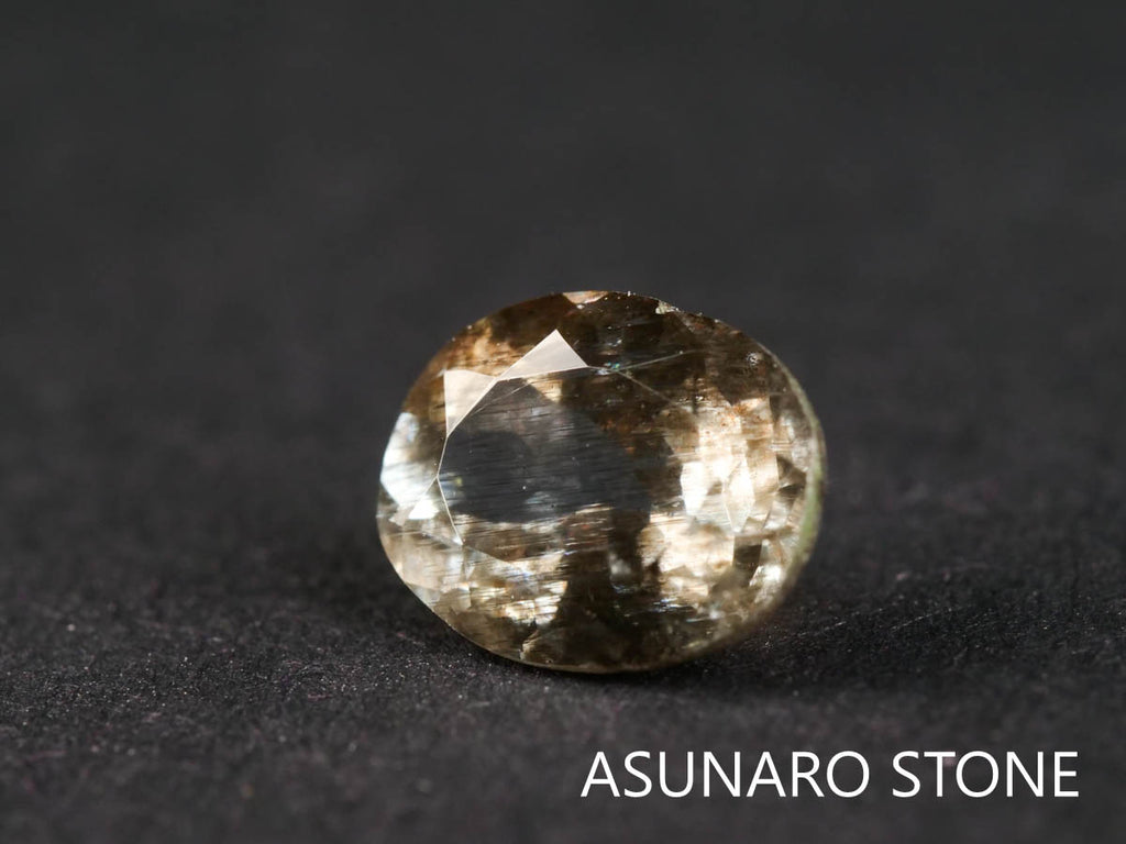 アクアマリンサンストーン　オーバルカット ブラジル産  1.07ct 【211213-558】
