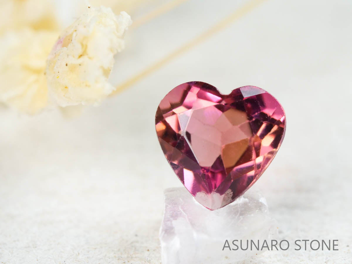 ピンクトルマリン ハートカット ルワンダ産  0.45ct【211220-559】