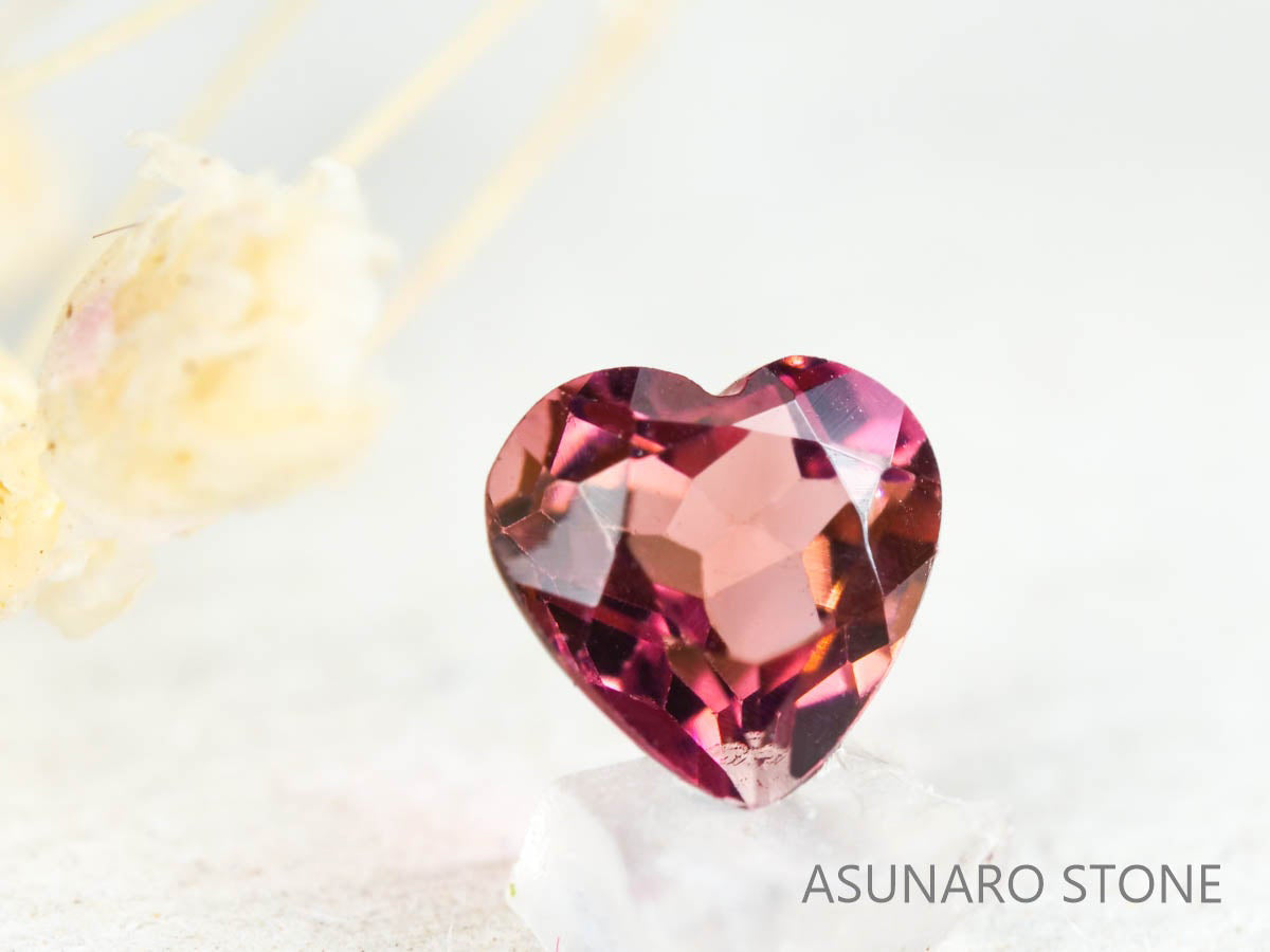 ピンクトルマリン ハートカット ルワンダ産  0.45ct【211220-559】