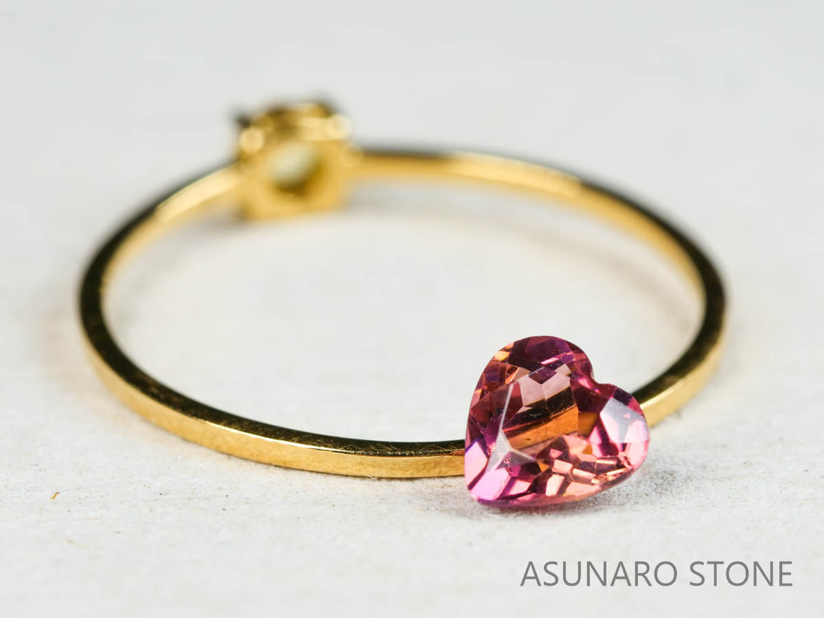 ピンクトルマリン ハートカット ルワンダ産  0.45ct【211220-559】