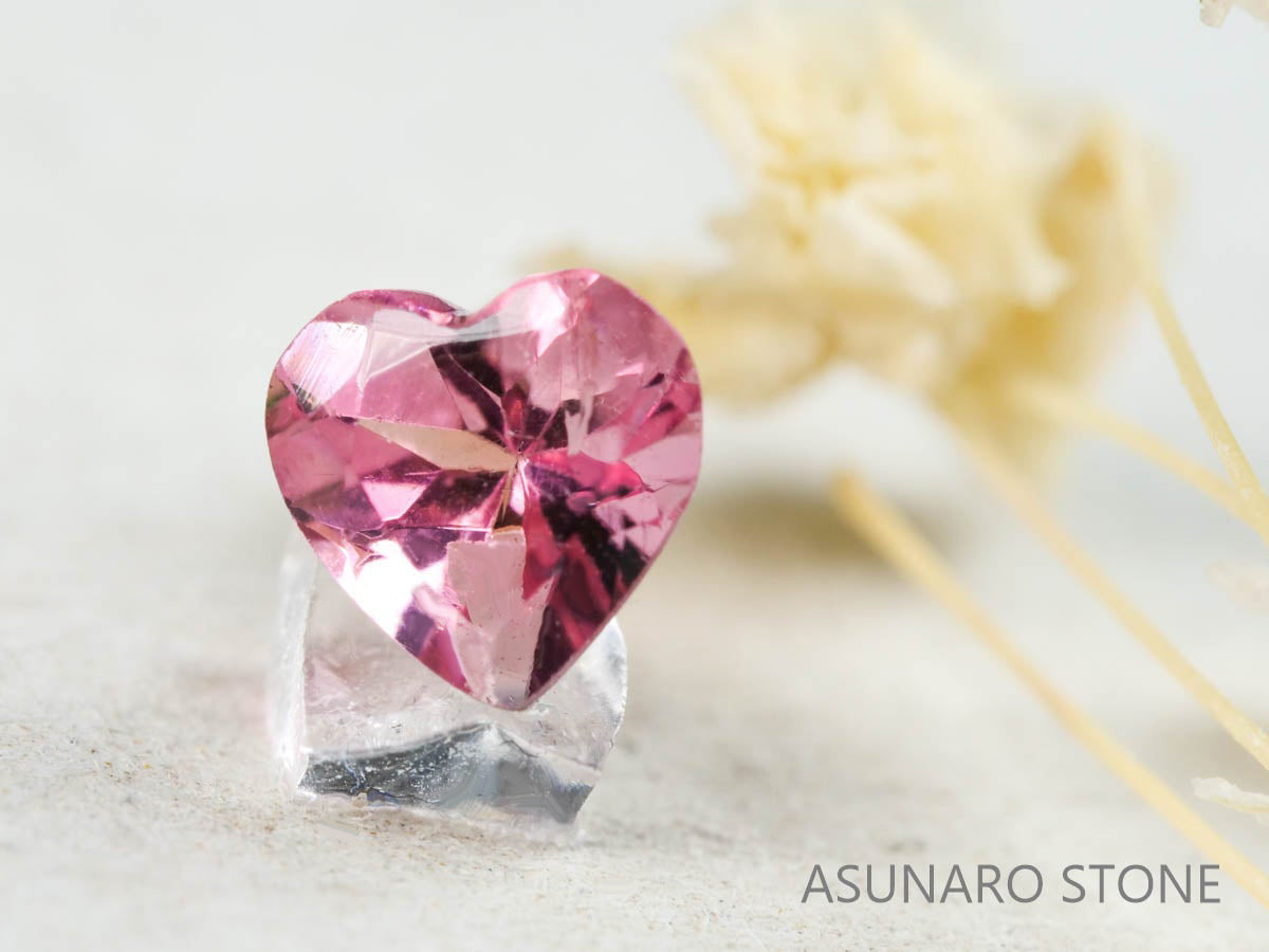 ピンクトルマリン ハートカット ルワンダ産  0.44ct【211220-560】