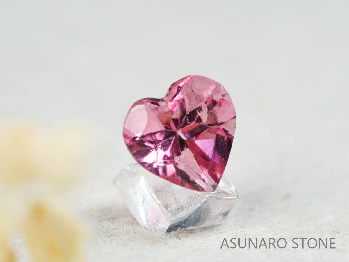 ピンクトルマリン ハートカット ルワンダ産  0.44ct【211220-560】