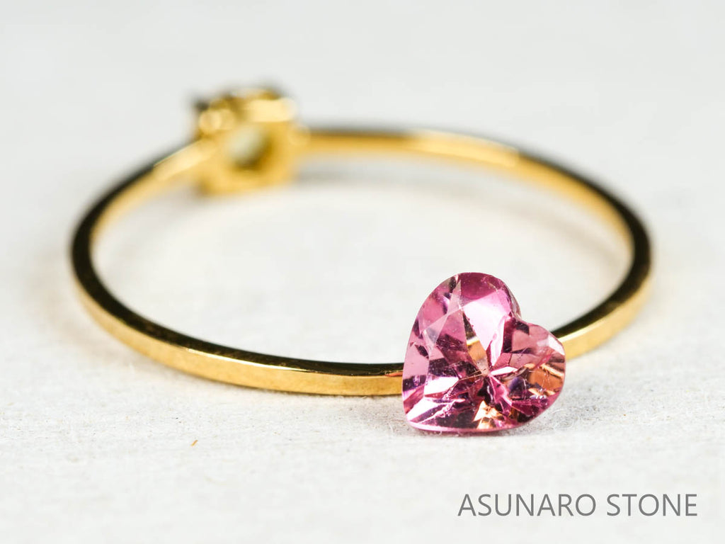 ピンクトルマリン ハートカット ルワンダ産  0.44ct【211220-560】