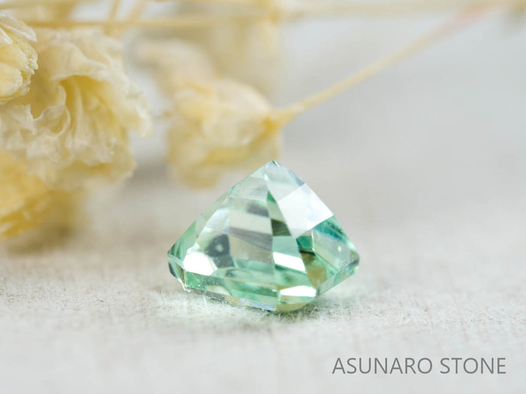 シーフォムトルマリン アッシャーカット アフガニスタン産  0.78ct【211223-565】