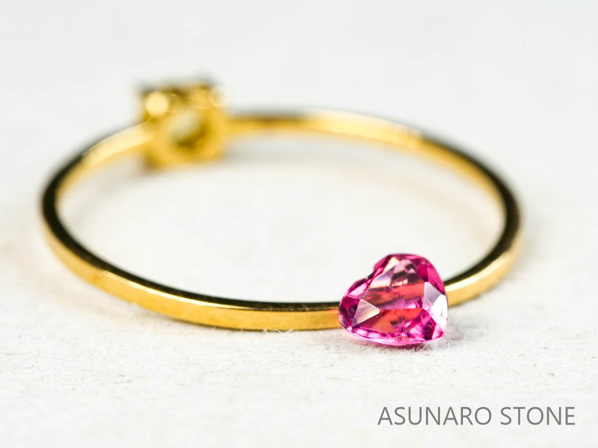ピンクトルマリン ハートカット ルワンダ産  0.21ct【211220-562】