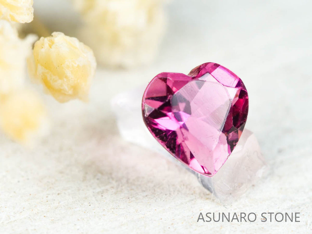 ピンクトルマリン ハートカット ルワンダ産  0.39ct【211220-563】
