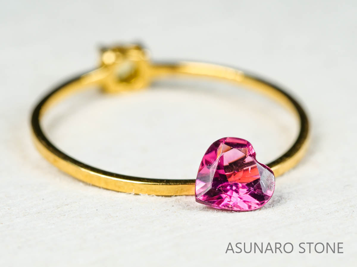 ピンクトルマリン ハートカット ルワンダ産  0.39ct【211220-563】