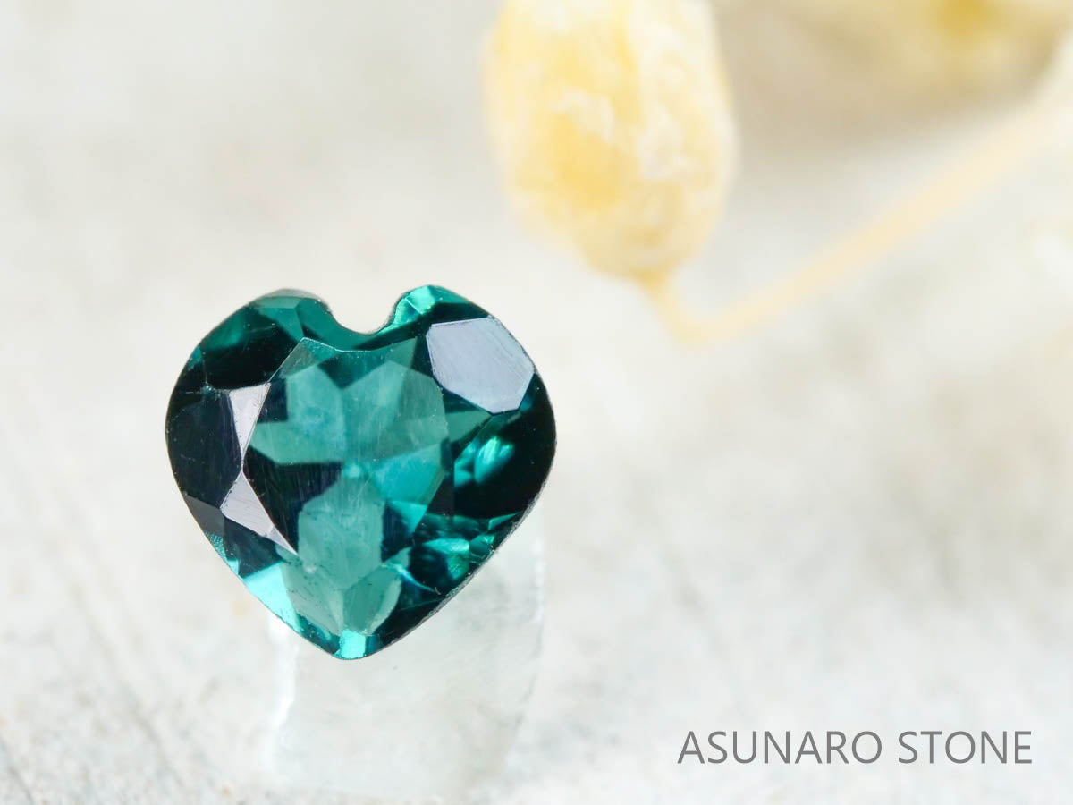 ブルートルマリン ハートカットアフガニスタン産  0.21ct【211223-574】