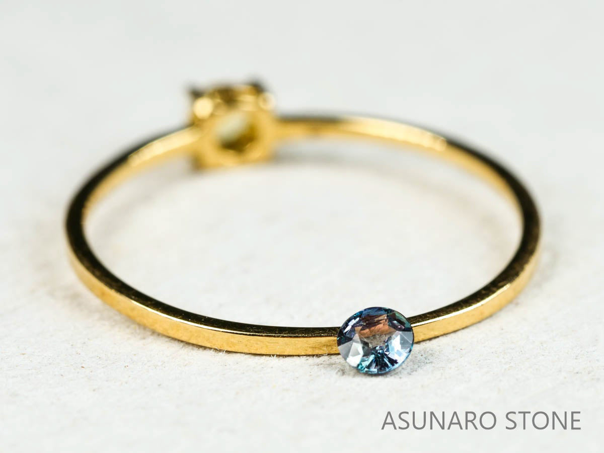 アレキサンドライト ラウンドカット ブラジル産 0.08ct【220119-582