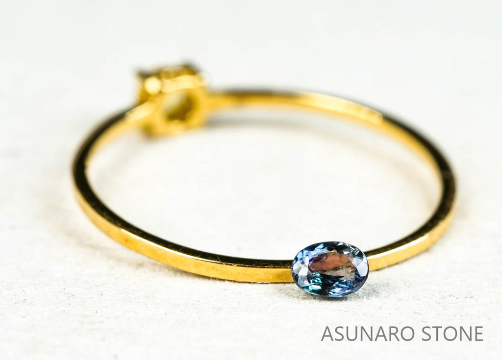 アレキサンドライト　オーバルカット　 ブラジル産　0.13ct【220119-589】