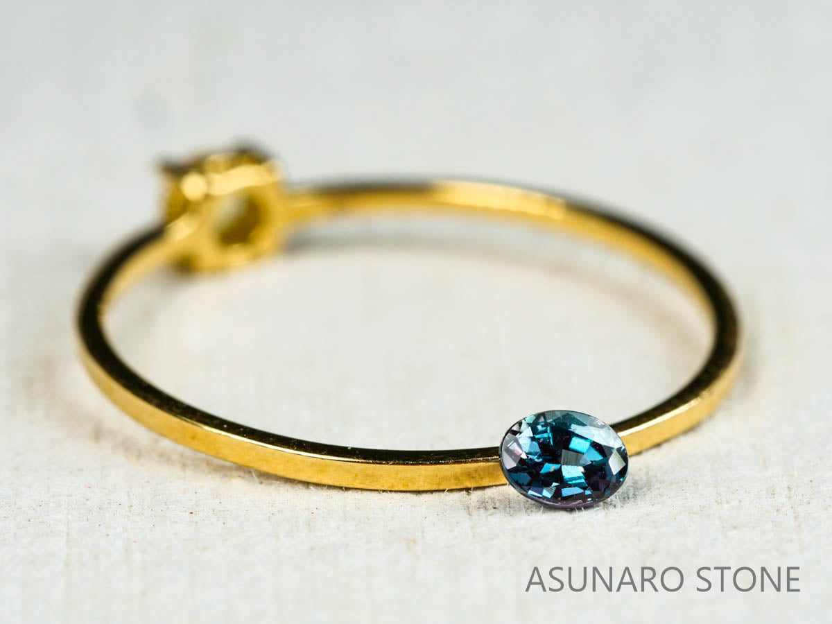 アレキサンドライト　オーバルカット　 ブラジル産　0.13ct【220119-590】