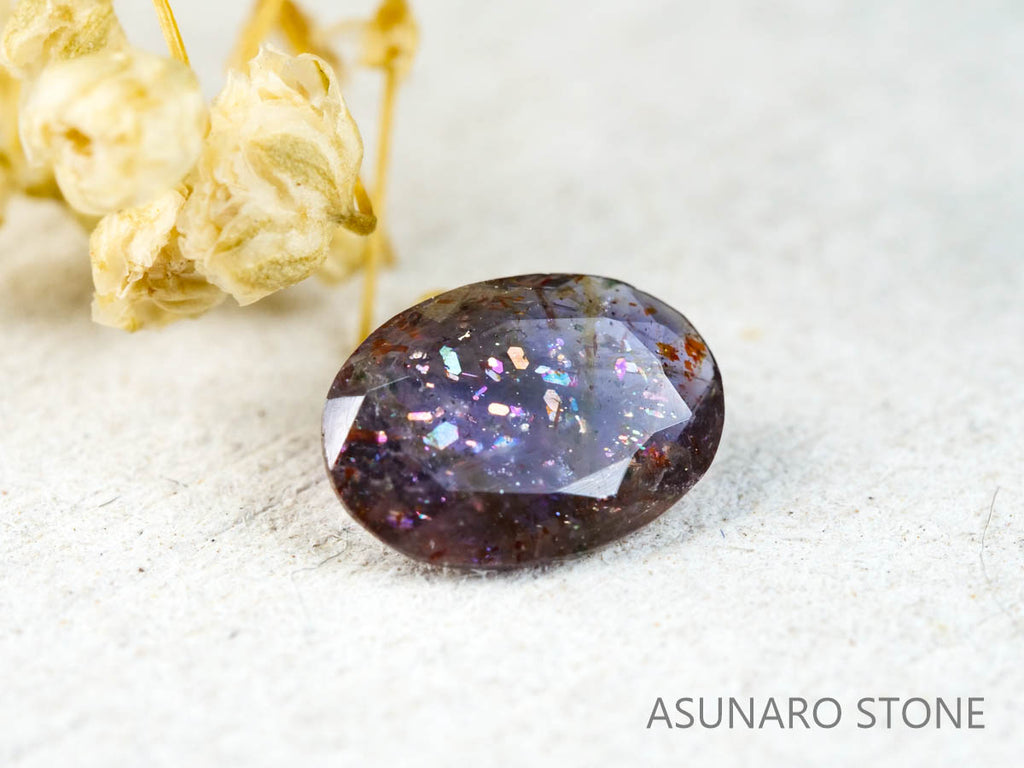 ブラッドショットアイオライト オーバルカット インド産　　0.71ct【220104-208】