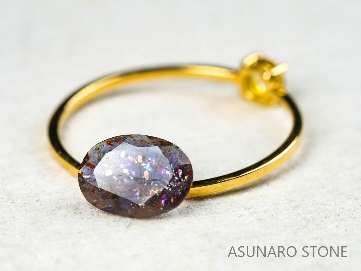 ブラッドショットアイオライト オーバルカット インド産　　0.71ct【220104-208】