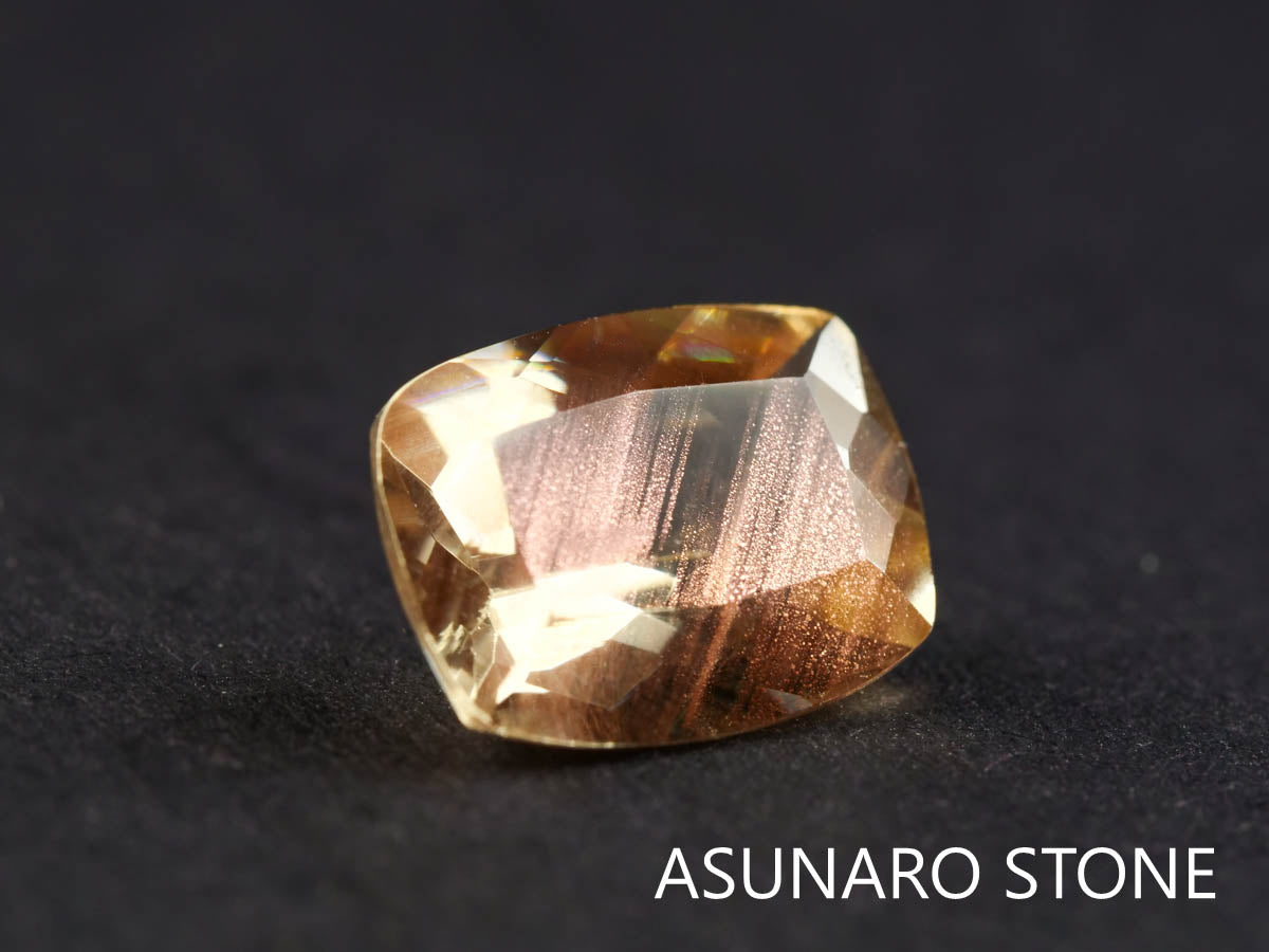 オレゴンサンストーン クッションカット アメリカ産 1.58ct【220107-418】