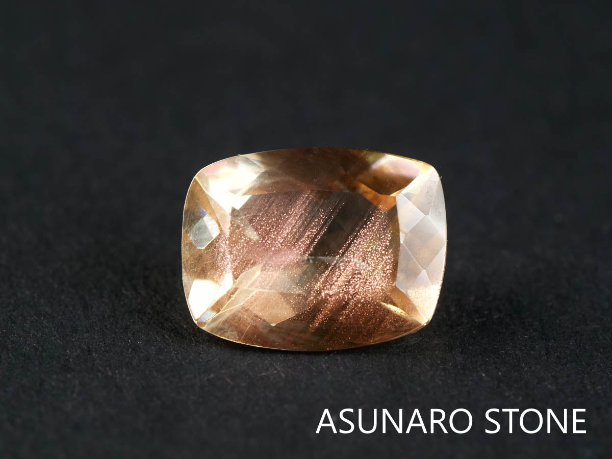 オレゴンサンストーン クッションカット アメリカ産 1.58ct【220107-418】