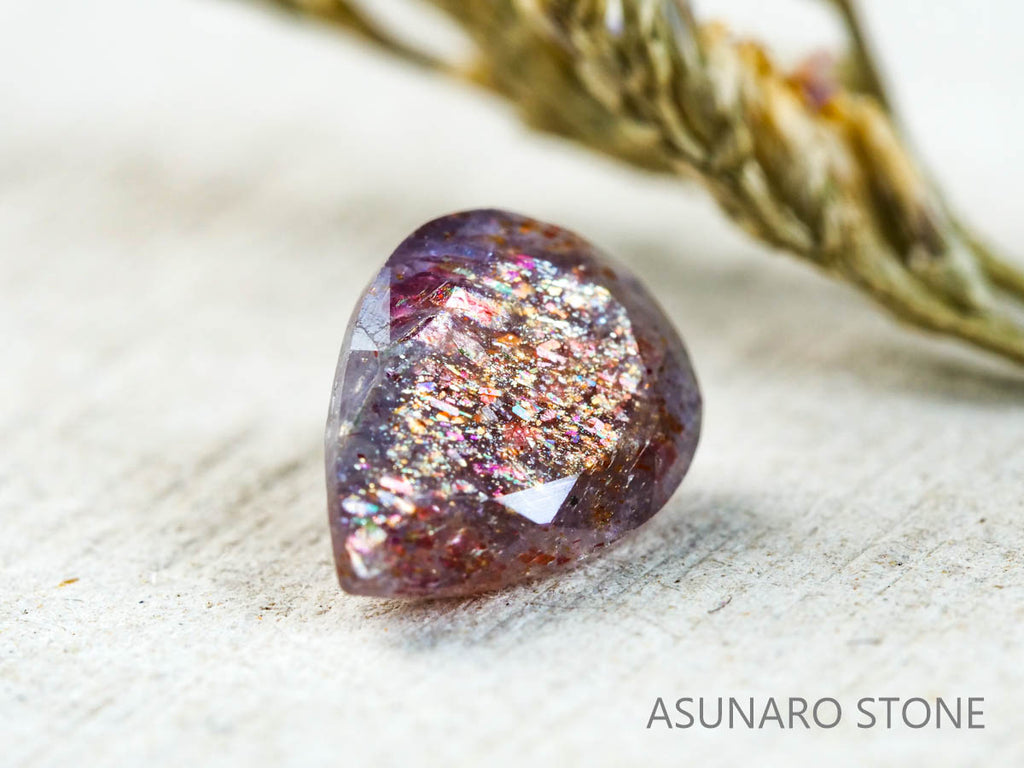 ブラッドショットアイオライト ペアシェイプカット インド産1.09ct【211224-211】