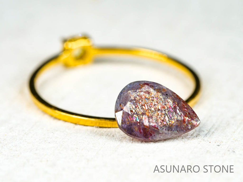 ブラッドショットアイオライト ペアシェイプカット インド産1.09ct【211224-211】