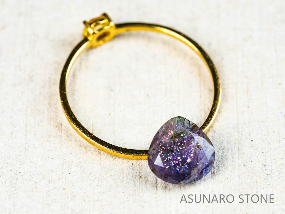 ブラッドショットアイオライト マロンカット インド産0.94ct【211224-212】